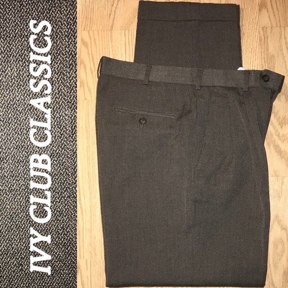 Ivy Club Classic Men’s Dress Pants - Picture 1 of 5